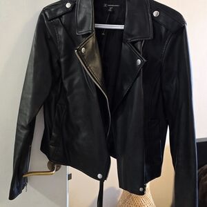 Blank NYC Women’s Black Faux Leather Moto Jacket